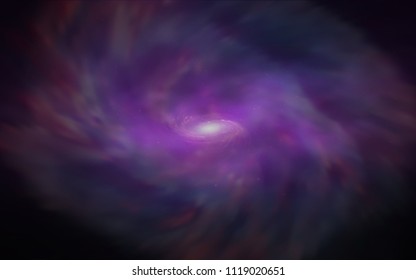 Dark Purple, Pink vector texture with milky way stars. Modern abstract illustration with Big Dipper stars. Smart design for your business advert.