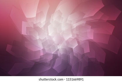 Dark Purple, Pink vector texture with colorful hexagons. Illustration of colored hexagons on white surface. Pattern can be used for landing pages.