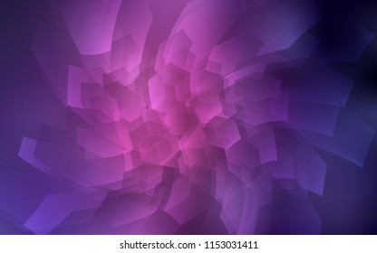 Dark Purple, Pink vector texture with colorful hexagons. Colorful hexagons on white backdrop. New design for website's poster, banner.