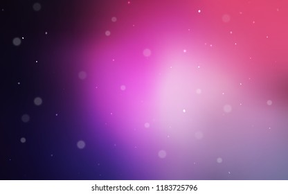 Dark Purple, Pink vector texture with disks. Modern abstract illustration with colorful water drops. Pattern can be used as texture of wallpapers.