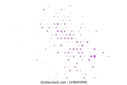 Dark Purple, Pink vector texture in triangular style. Modern abstract illustration with colorful triangles. Pattern for commercials.