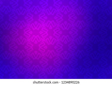 Dark Purple, Pink vector texture in poly style with cubes. Abstract gradient illustration with triangles, cubes. Best design for your ad, poster, banner.