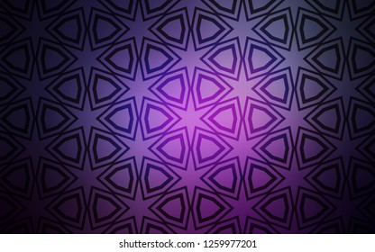 Dark Purple, Pink vector texture with beautiful stars. Blurred decorative design in simple style with stars. Smart design for your business advert.