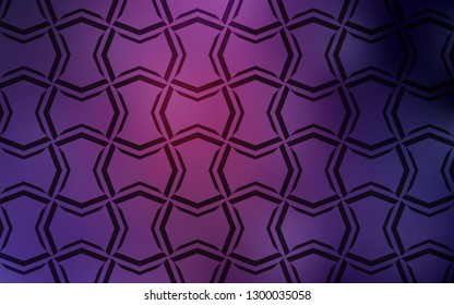 Dark Purple, Pink vector texture with colored lines. Lines on blurred abstract background with gradient. The pattern for ad, booklets, leaflets.