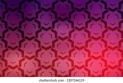 Dark Purple, Pink vector texture with wry lines. Glitter abstract illustration with wry lines. Pattern for your business design.