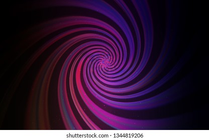 Dark Purple, Pink vector texture with milky way stars. Shining colored illustration with bright astronomical stars. Pattern for futuristic ad, booklets.