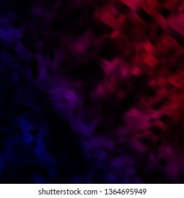Dark Purple, Pink vector texture with wry lines. Illustration in halftone style with gradient curves. Pattern for websites, landing pages.
