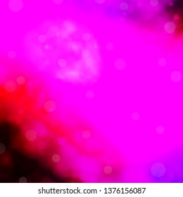 Dark Purple, Pink vector texture with circles. Abstract illustration with colorful spots in nature style. New template for your brand book.