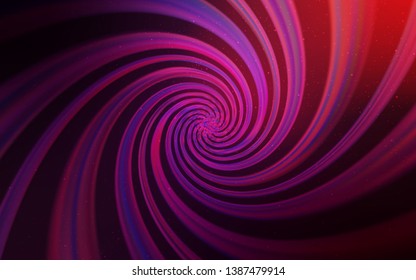 Dark Purple, Pink vector texture with milky way stars. Glitter abstract illustration with colorful cosmic stars. Template for cosmic backgrounds.