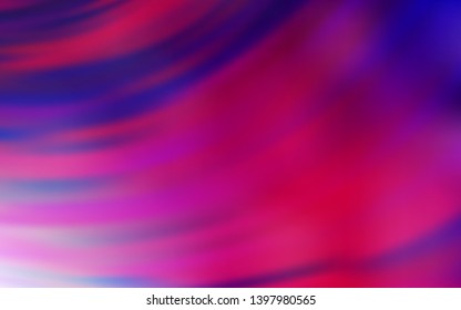 Dark Purple, Pink vector texture with curved lines. A sample with colorful lines, shapes. A completely new design for your business.