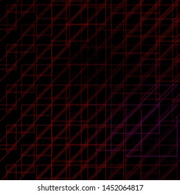 Dark Purple, Pink vector texture with lines. Colorful gradient illustration with abstract flat lines. Smart design for your promotions.