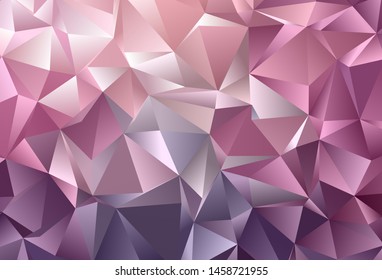 Dark Purple, Pink vector texture with triangular style. Beautiful illustration with triangles in nature style. Template for wallpapers.