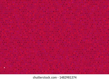 Dark Purple, Pink vector texture with disks. Illustration with set of shining colorful abstract circles. Design for poster, banner of websites.