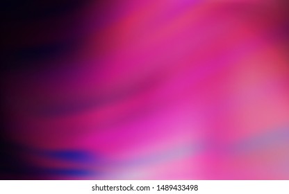 Dark Purple, Pink vector texture with curved lines. Shining colorful illustration in simple style. A completely new template for your design.