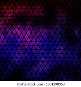 Dark Purple, Pink vector texture with triangular style. Beautiful illustration with triangles in nature style. Template for landing pages.