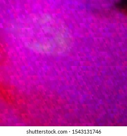 Dark Purple, Pink vector texture with triangular style. Decorative design in abstract style with triangles. Template for landing pages.