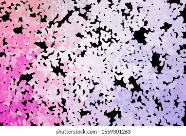 Dark Purple, Pink vector texture with abstract forms. Modern abstract illustration with colorful random forms. Background for a cell phone.