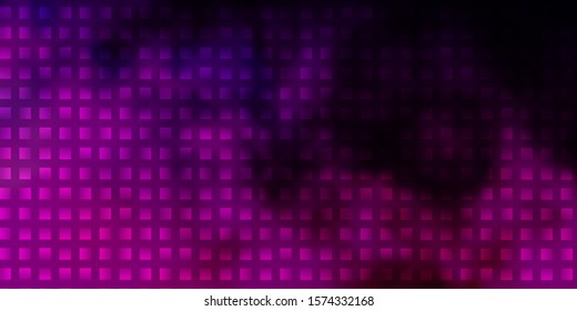 Dark Purple, Pink vector texture in rectangular style. Colorful illustration with gradient rectangles and squares. Modern template for your landing page.