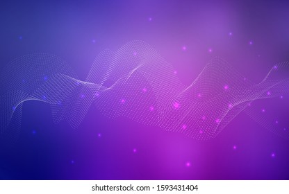 Dark Purple, Pink vector texture with disks. Illustration with set of shining colorful abstract circles. Pattern can be used as texture of water, rain drops.