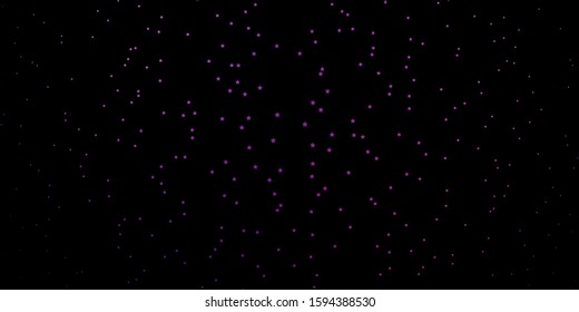 Dark Purple, Pink vector texture with beautiful stars. Blur decorative design in simple style with stars. Pattern for websites, landing pages.