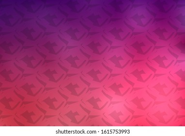 Dark Purple, Pink vector texture with colorful hexagons. Illustration with set of colorful hexagons. Pattern for texture of wallpapers.