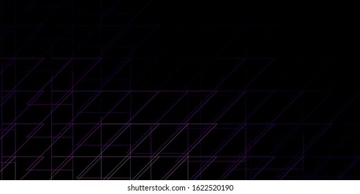 Dark Purple, Pink vector texture with lines. Gradient abstract design in simple style with sharp lines. Template for your UI design.