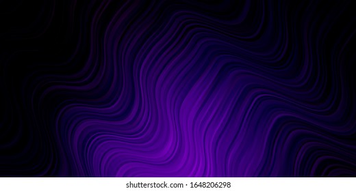 Dark Purple, Pink vector texture with circular arc. Colorful illustration, which consists of curves. Pattern for websites, landing pages.