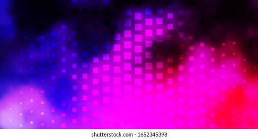 Dark Purple, Pink vector texture in rectangular style. Abstract gradient illustration with rectangles. Pattern for commercials, ads.