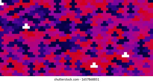 Dark Purple, Pink vector texture in rectangular style. New abstract illustration with rectangular shapes. Pattern for commercials, ads.