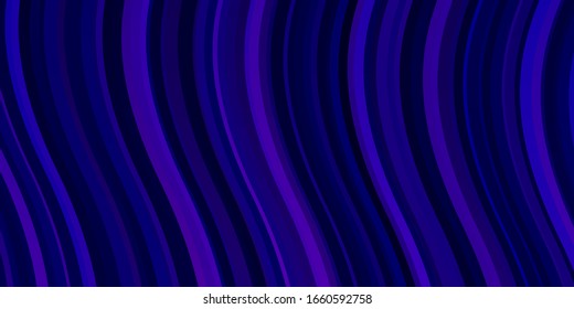 Dunkelviolett, rosafarbene Vektorillustration mit kreisförmigem Bogen. Farbige geometrische Probe mit Farbverlauf-Kurven. Vorlage für Mobiltelefone.