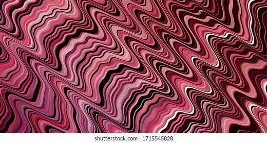 Dark Purple, Pink vector texture with curves. Gradient illustration in simple style with bows. Best design for your ad, poster, banner.