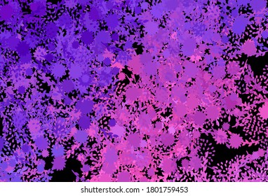 Dark Purple, Pink vector texture with abstract forms. Decorative design in abstract style with random forms. Background for a cell phone.