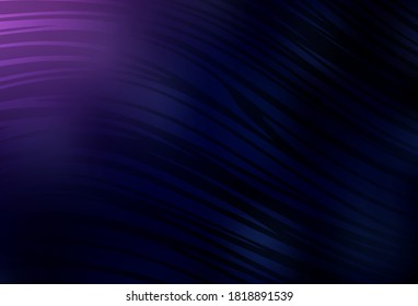 Dark Purple, Pink vector texture with bent lines. A shining illustration, which consists of curved lines. Texture for booklets, leaflets.