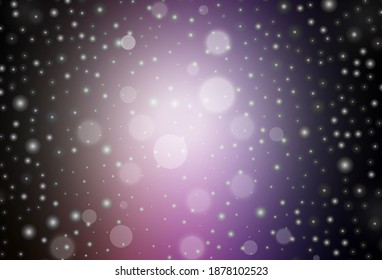 Dark Purple, Pink vector texture in birthday style. Abstract gradient illustration with colorful Christmas things. Pattern for school, grammar websites.