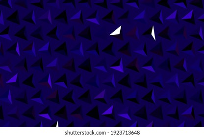 Dark Purple, Pink vector texture with triangular style. Beautiful illustration with triangles in nature style. Elegant design for wallpapers.