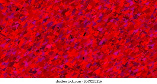 Textura vector púrpura oscura, rosa con triángulos aleatorios. Ilustración abstracta inteligente con formas triangulares de estilo moderno. Iniciar diseño para el insperarión.