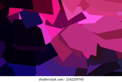 Dark Purple, Pink vector texture with triangular style. Beautiful illustration with triangles in nature style. Pattern for booklets, leaflets