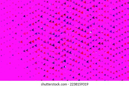 Dark Purple, Pink vector texture with triangular style. Decorative design in abstract style with triangles. Simple design for your web site.