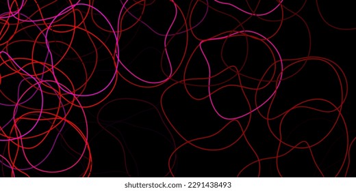 Dark purple, pink vector texture with memphis shapes. Simple design in abstract style with gradient forms. Smart design for your business.