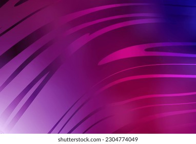 Dark Purple, Pink vector texture with wry lines. Colorful gradient illustration in simple style with lines. Elegant pattern for a brand book.