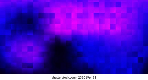 Dark purple, pink vector texture with memphis shapes. Colorful abstract forms with gradient in simple style. Elegant design for wallpaper set.