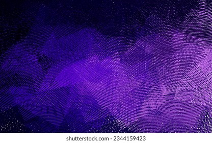 Dunkelviolett, rosafarbene Vektorstruktur mit geschwungenen Linien. Eine abstrakte Zirkumflex-Illustration mit Farbverlauf-Effekt. Abstraktes Design für Ihre Website.