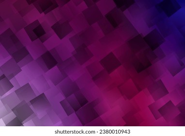 Dark Purple, Pink vector texture in rectangular style. Rectangles on abstract background with colorful gradient. Smart design for your business advert.