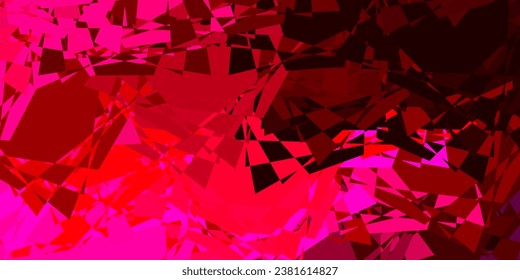 Dark Purple, Pink vector texture with random triangles. Magnificent abstract illustration with triangular shapes , forms. Landing pages material.