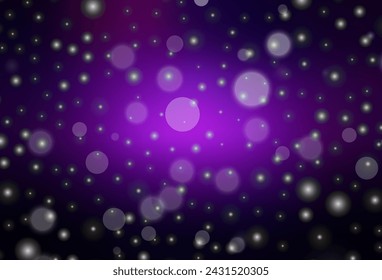 Dark Purple, Pink vector texture in birthday style. Colorful illustration with Christmas simbols and signs. Best design for a college poster, banner.