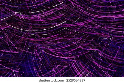 Dark Purple, Pink vector texture with bent lines. Smart illustration in abstract style with gradient lines.  Simple template for your design.