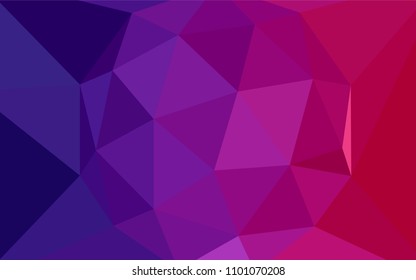Dark Purple, Pink vector triangle mosaic template. Shining colorful illustration with triangles. Pattern for a brand book's backdrop.