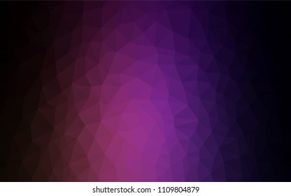 Dark Purple, Pink vector triangle mosaic cover. A completely new color illustration in a polygonal style. A new texture for your web site.