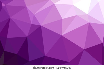 Dark Purple, Pink vector triangle mosaic cover. Colorful illustration in abstract style with triangles. A new texture for your web site.