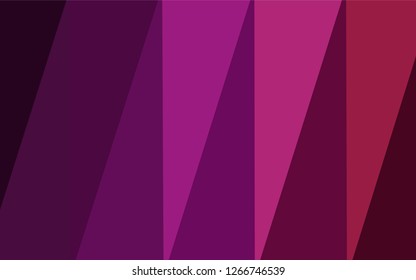 Dark Purple, Pink vector triangle mosaic template. Colorful illustration in polygonal style with gradient. Textured pattern can be used for background.